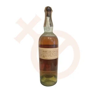 Botella de Chartreuse amarillo elaborado en Tarragona promocional del "Brandy CAR" - Image 4