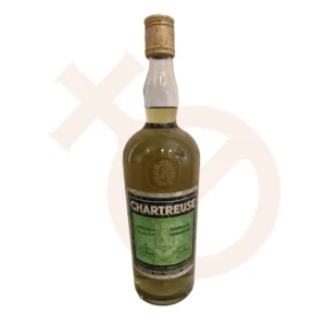Botella de Chartreuse verde elaborado en Tarragona "la Grande Chartreuse"