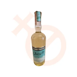 Botella de Anisette Chartreuse fabricada en Tarragona
