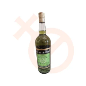 Botella de Chartreuse fabricada en Voiron (Francia)