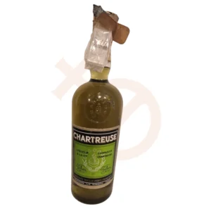 Botella de Chartreuse "la Fabiola" verde fabricada en Tarragona